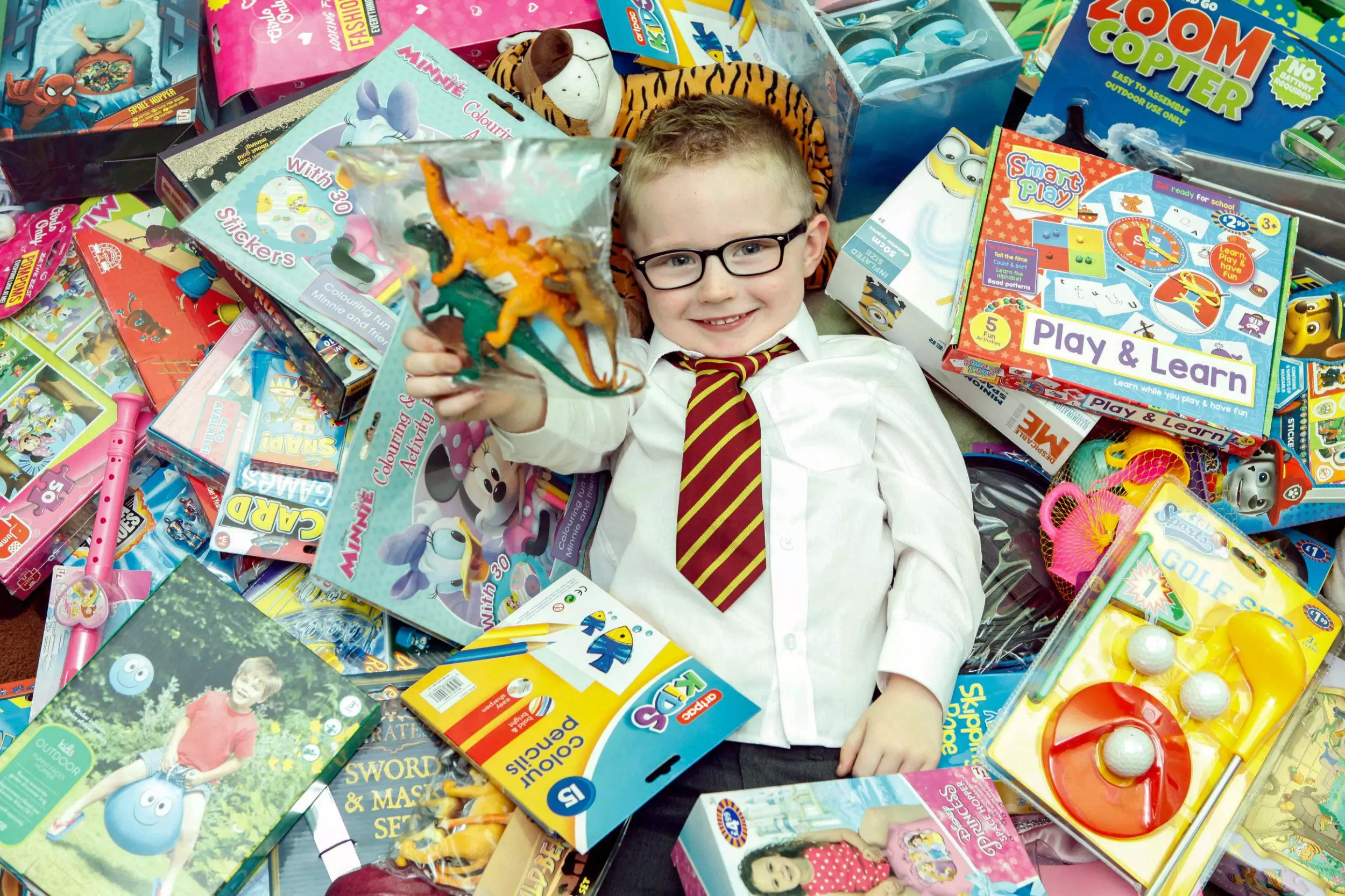 Five-Year-Old Lad Donates His Birthday Presents To Children Who Are Less Fortunate