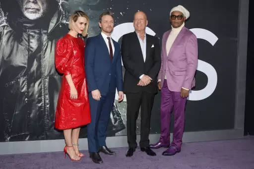 Sarah Paulson (L), James McAvoy (next to Paulson) and Samuel L. Jackson (R) have all been named as presenters.