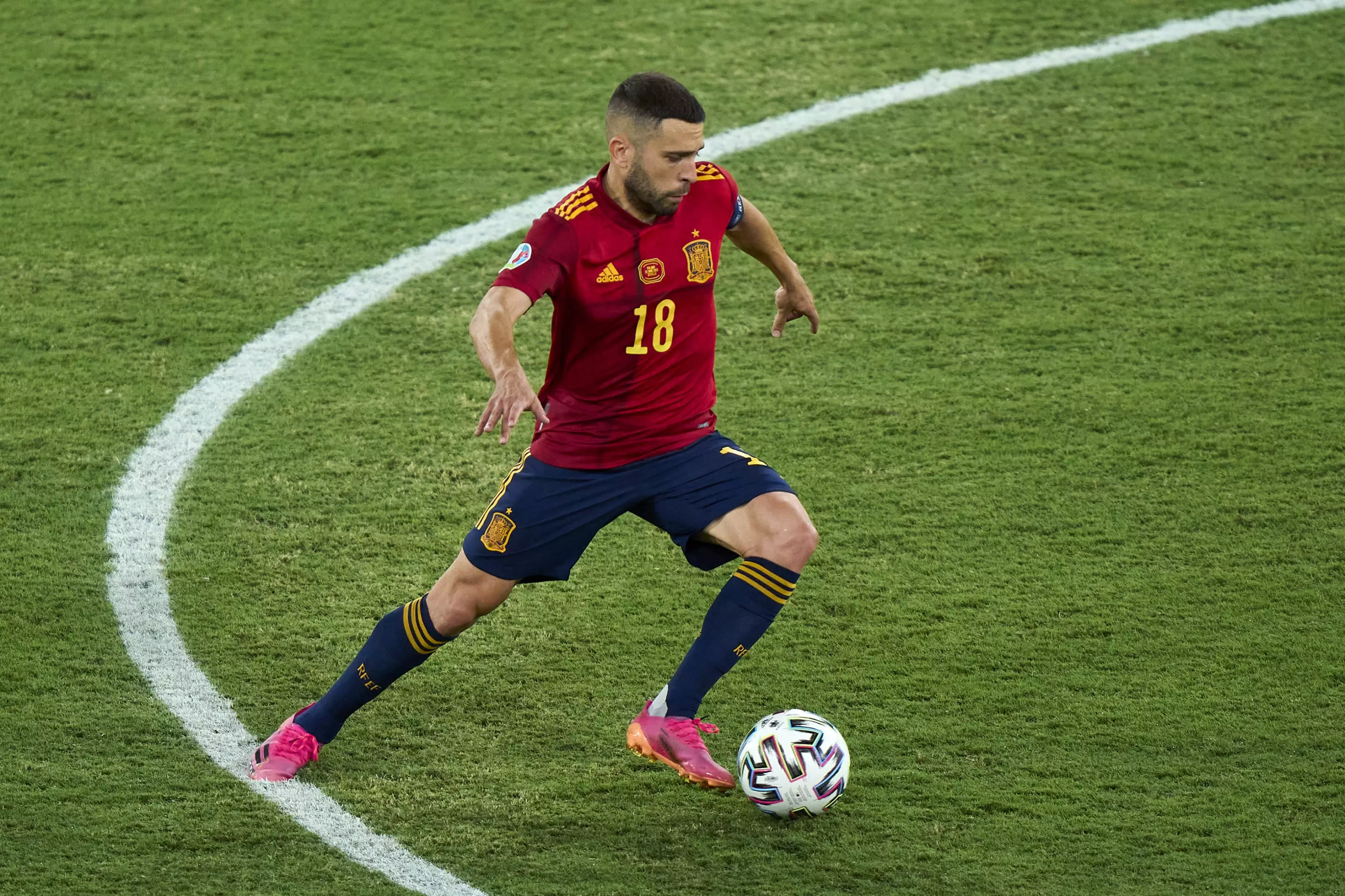 Jordi Alba reached the Euro 2020 semi-final with Spain this summer (Image: PA)