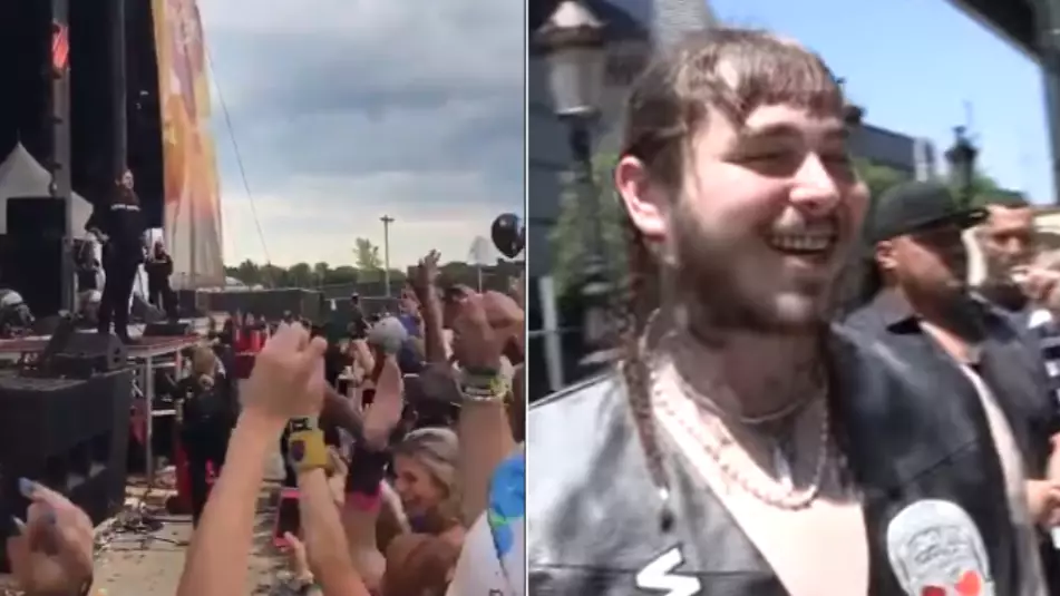 Post Malone Comes Out To Stone Cold Steve Austin's Theme Song For Concert