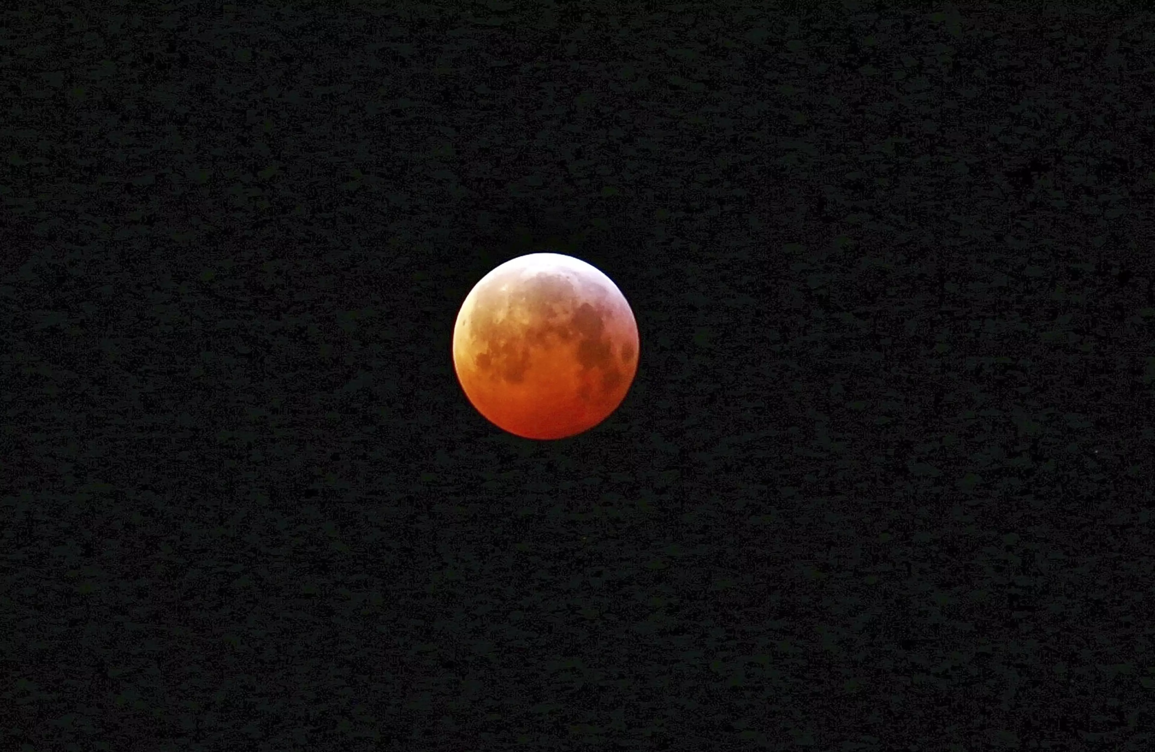 A super blood moon lit up the sky last month.