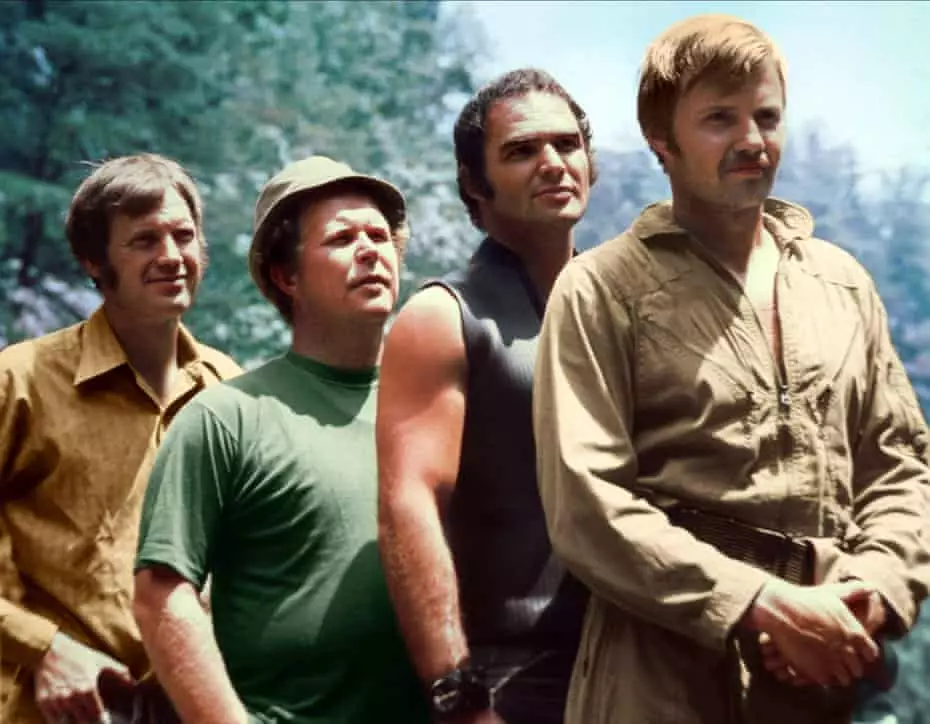 Ronny Cox, Ned Beatty, Burt Reynolds and Jon Voight in 'Deliverance' /