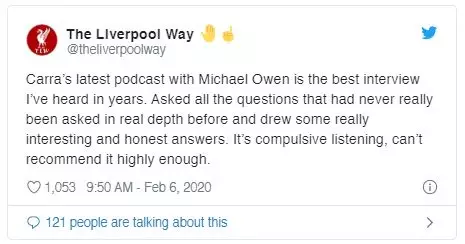 Tweet From The Liverpool Way @theliverpoolway