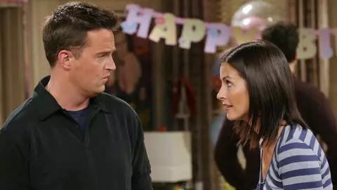 Perry and Cox as Chandler and Monica.