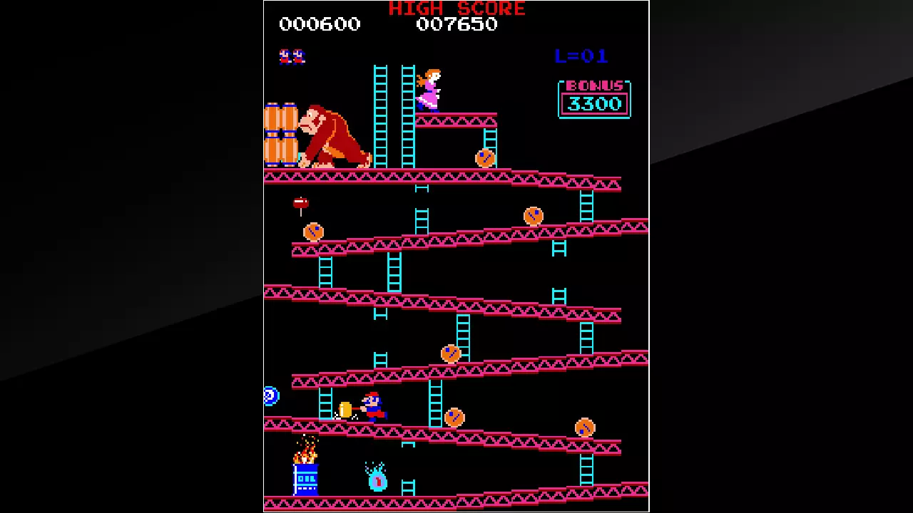 The Arcade Archives version of Donkey Kong /
