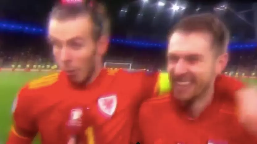 Gareth Bale Swears On Live TV Minutes After Wales Qualify for EURO 2020