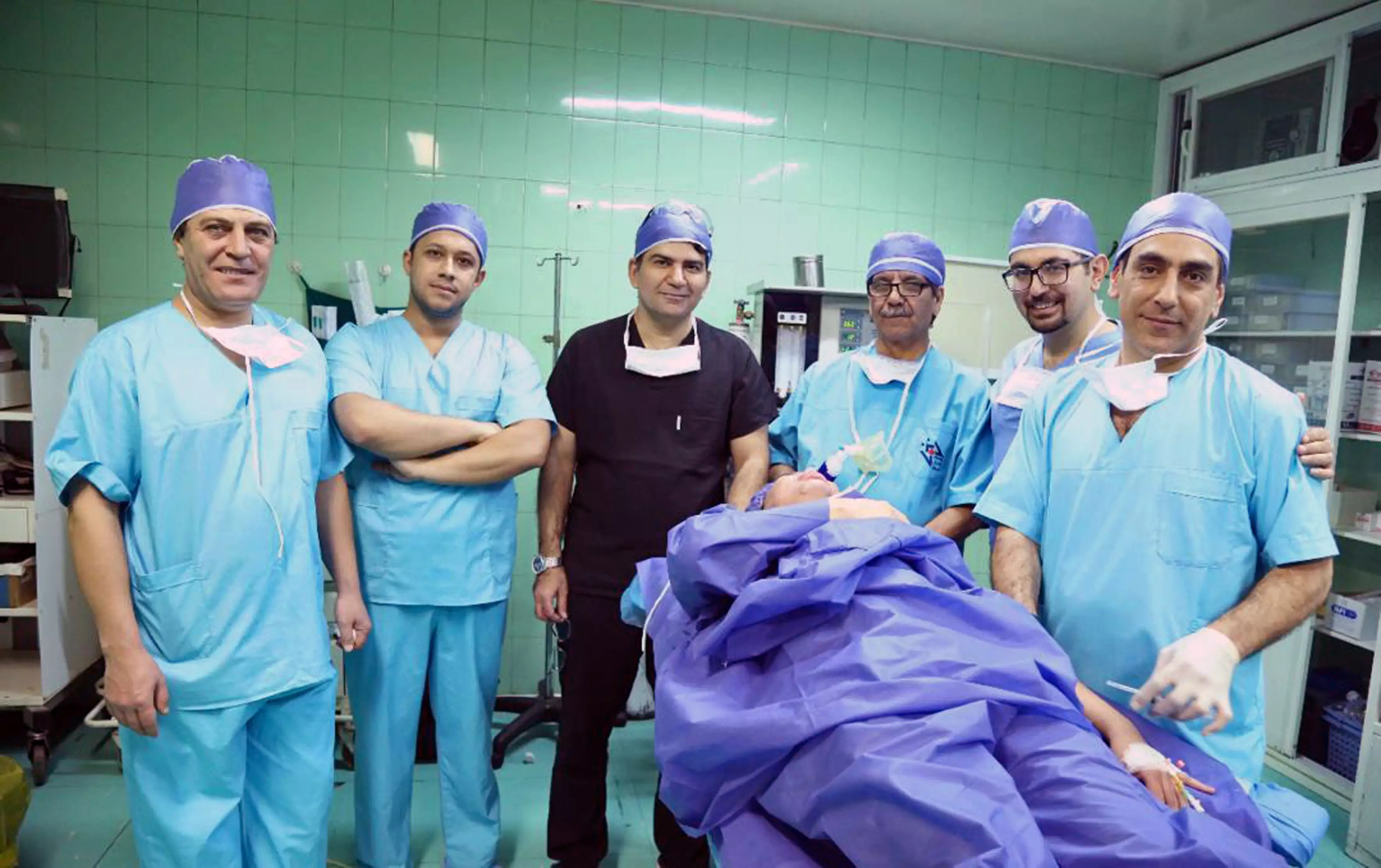The Persian Beauty Team who operated on Rodrigo for over five hours.