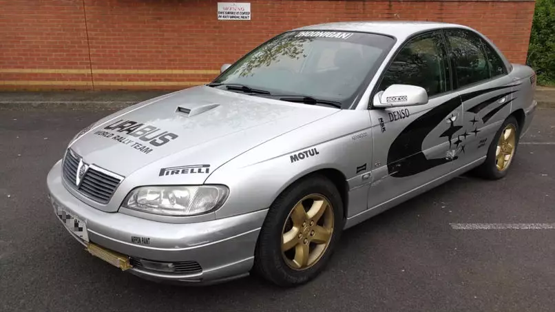 Guy Tries To Disguise His Vauxhall Omega As Subaru World Rally Car 