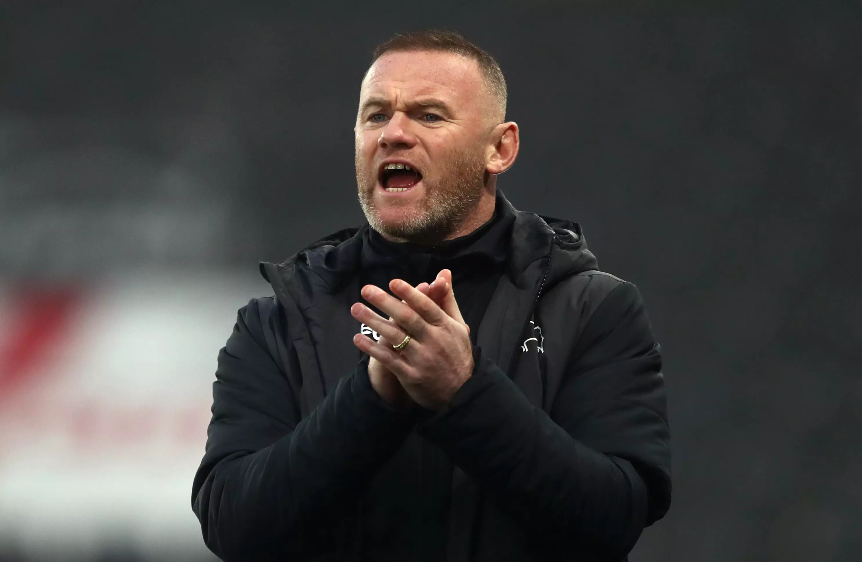 Rooney is now caretaker manager at Derby. Image: PA Images