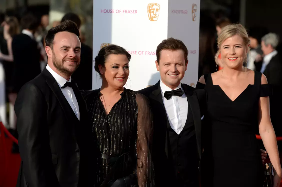 Ant and Lisa Armstrong (second to left).
