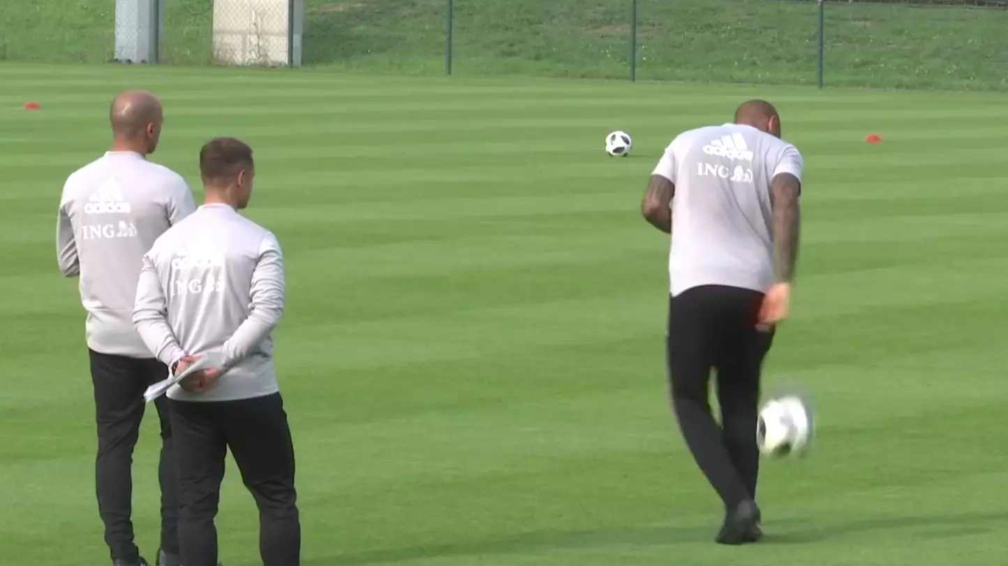 Thierry Henry Proves He's Still Got Unbelievable Tekkers In Belgium Training 