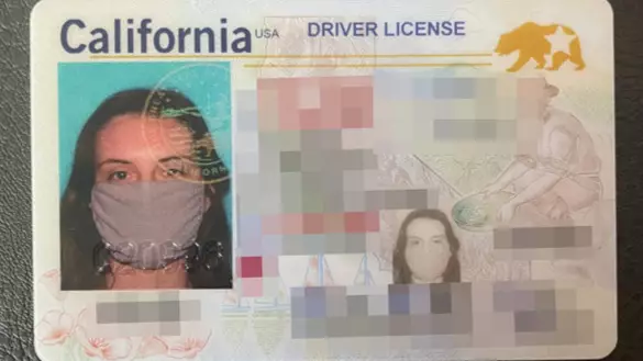 Woman Forgets To Take Off Face Mask For Driving Licence Photo