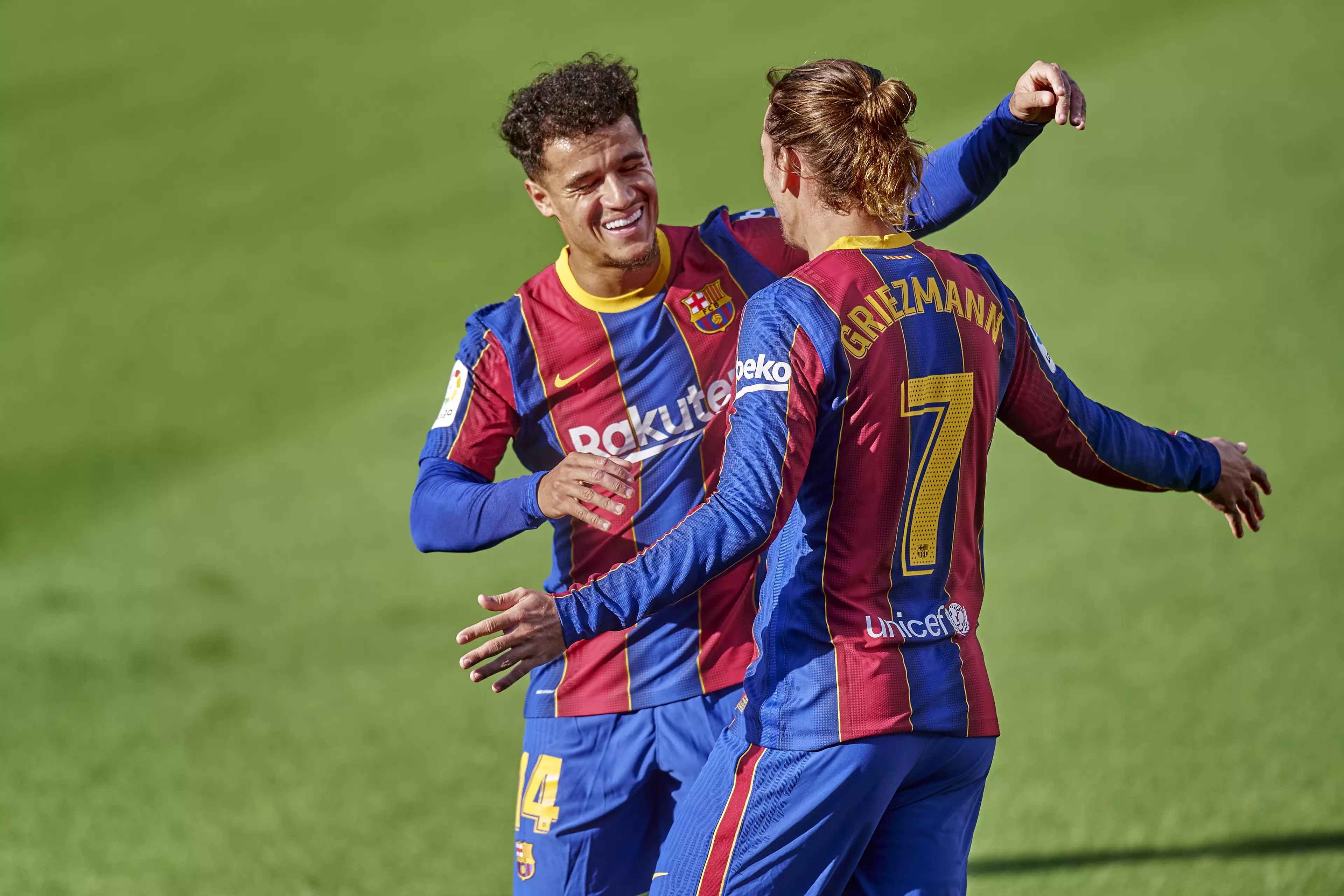 Griezmann and Coutinho could head to Italy together. Image: PA Images