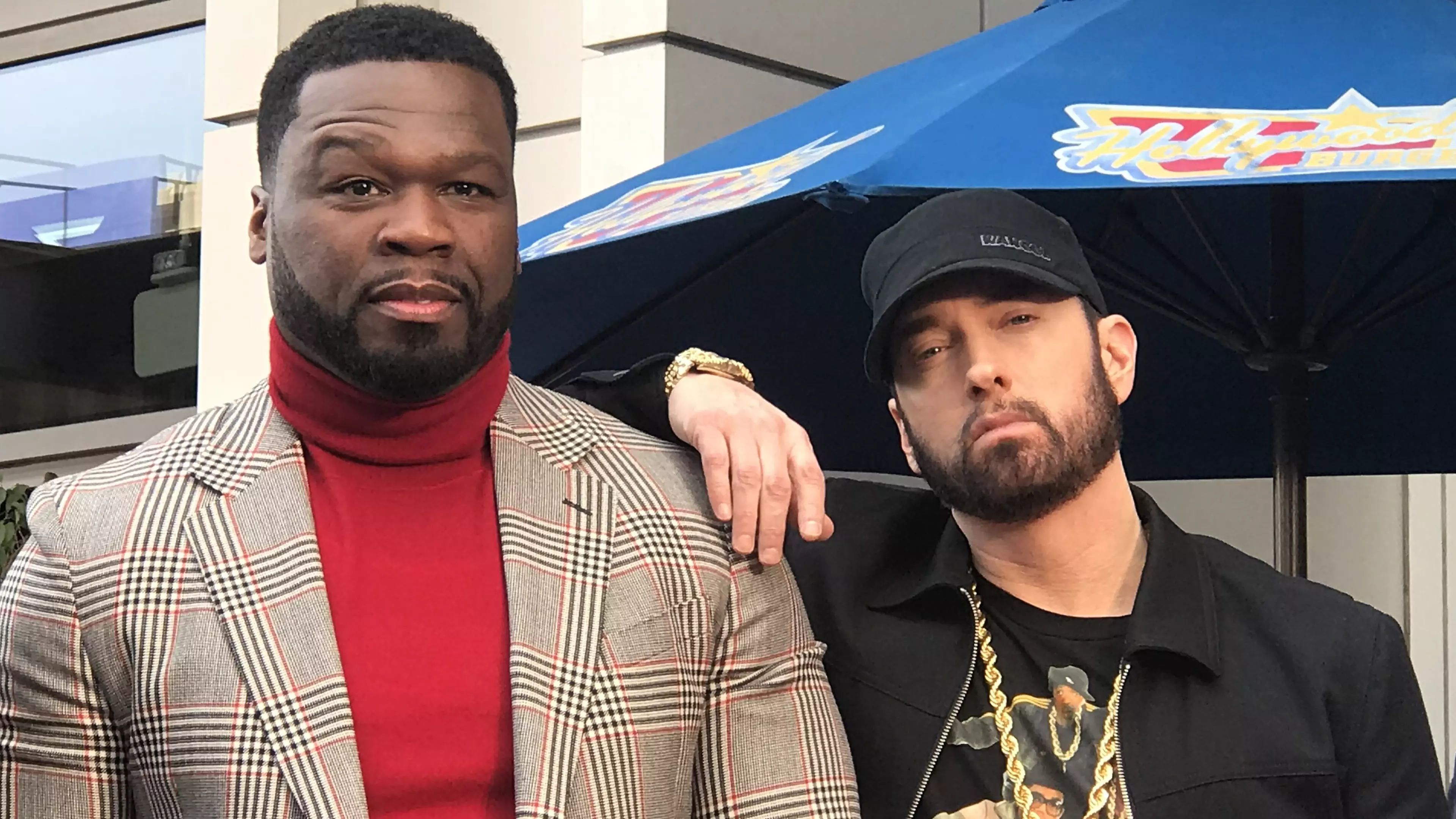 50 Cent Reveals 'Random' Texts He Receives From Pal Eminem 