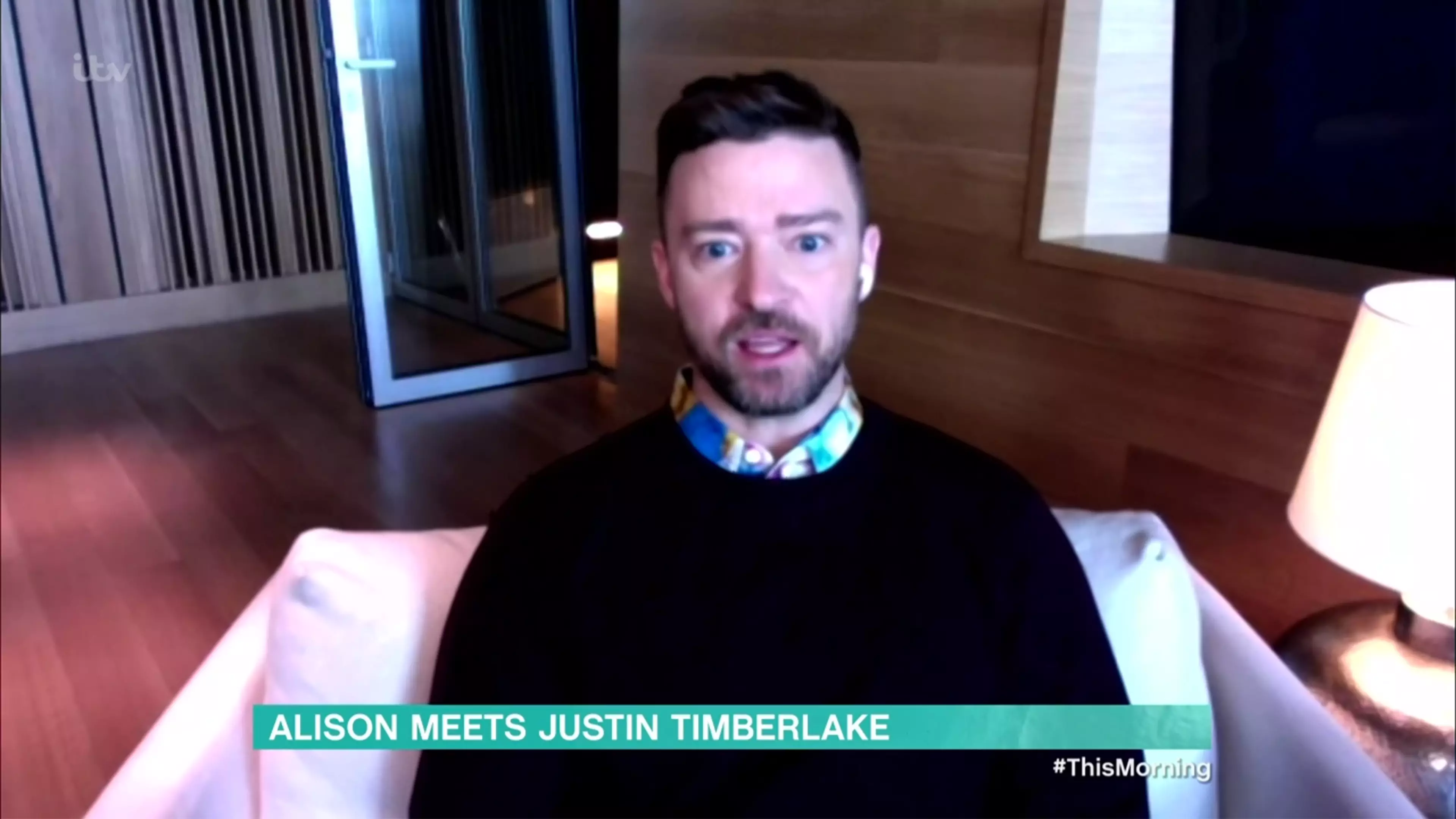 Justin Timberlake was interviewed by Alison for This Morning (