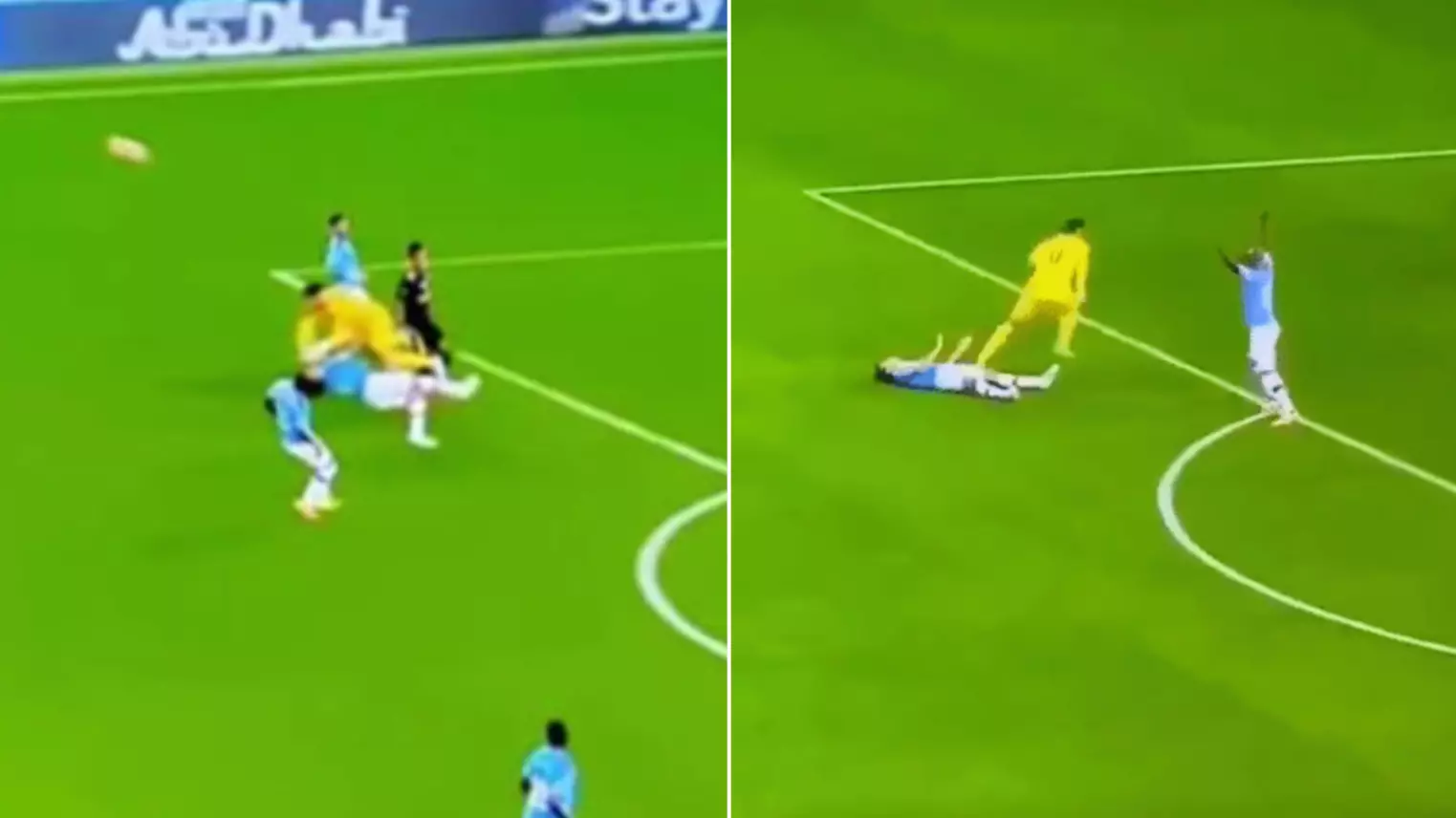 Slow Motion Footage Shows Just How Bad Ederson's Collision With Eric Garcia Was