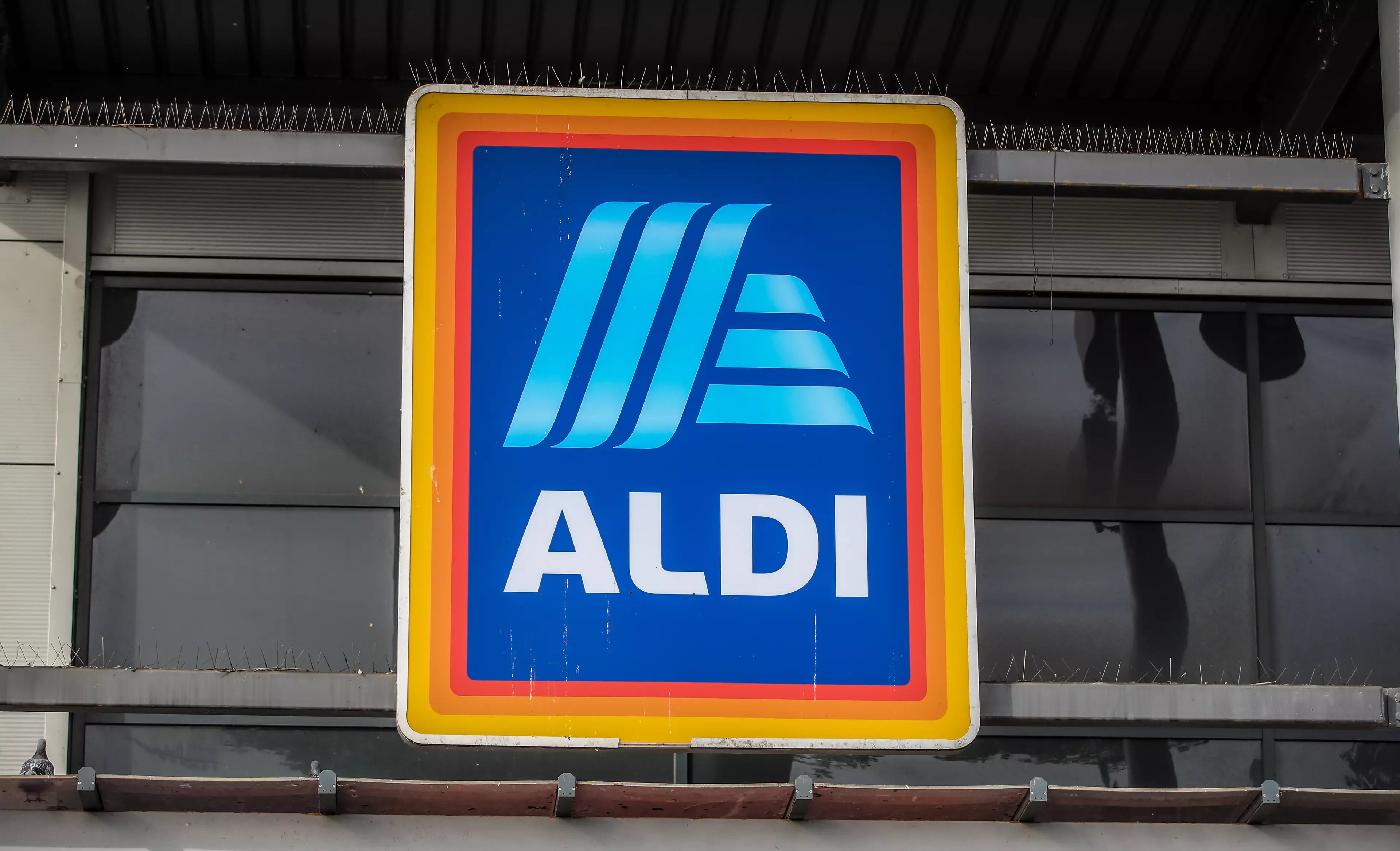 Aldi has installed a new traffic light system by the doors that will tell customers when they can safely enter.