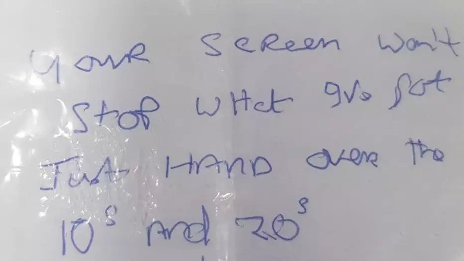 Bloke’s Handwriting So Bad Bank Staff Didn’t Know He Was Trying To Rob Them