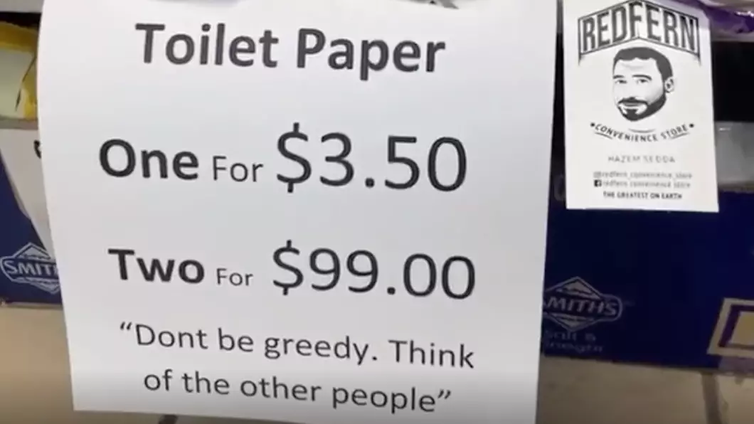 Aussie Convenience Store Finds Cheeky Way To Stop Toilet Paper Hoarding
