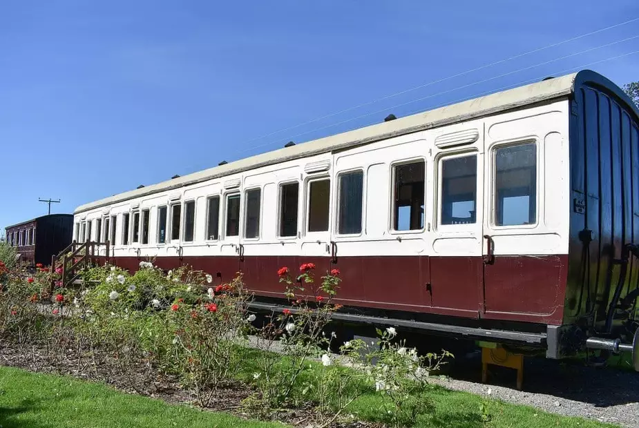 The lodgings are set in an old Edwardian train carriage (