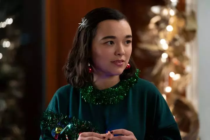 Midori Francis plays Lily, a massive fan of Christmas (