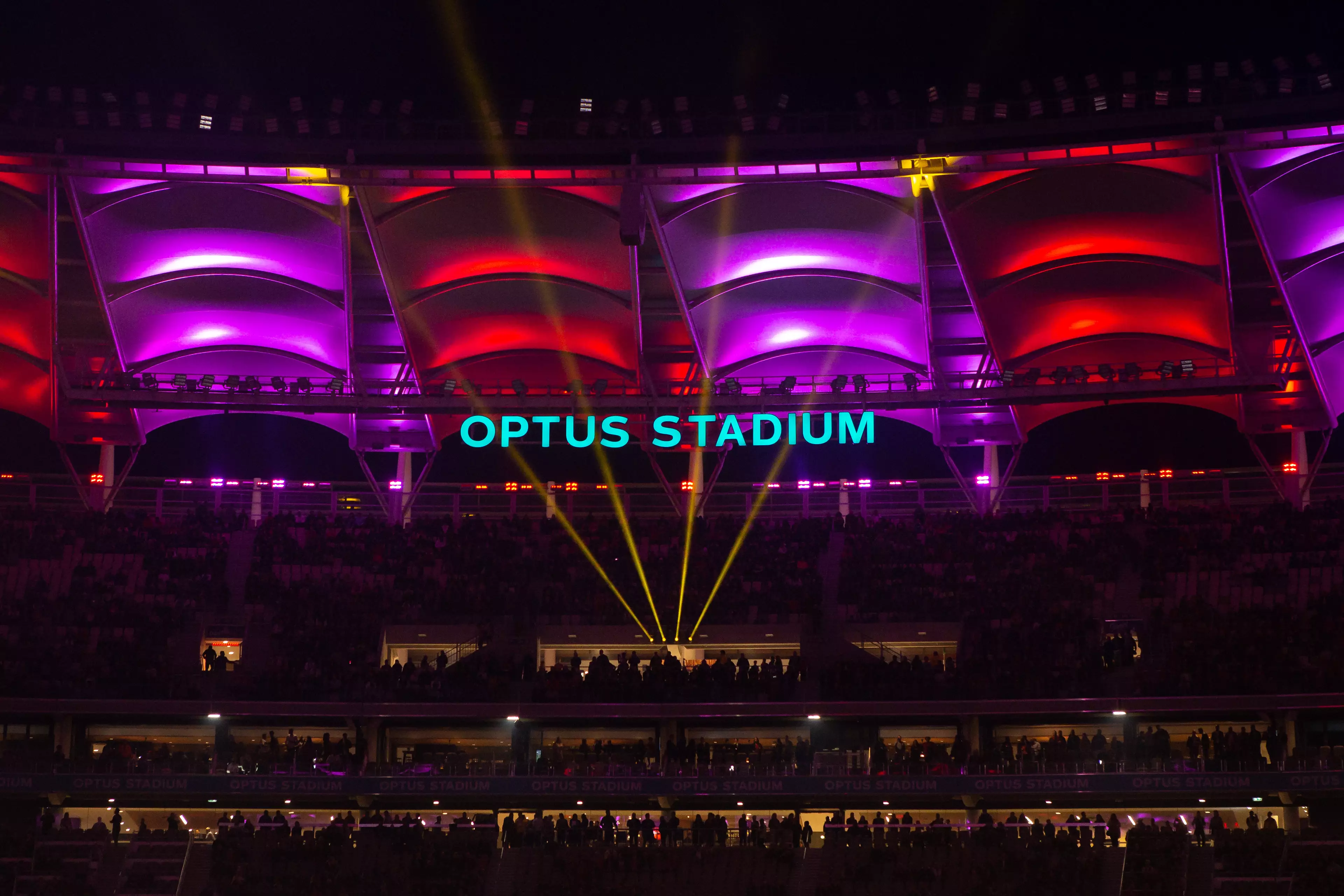Optus Stadium, located in Perth. (Image