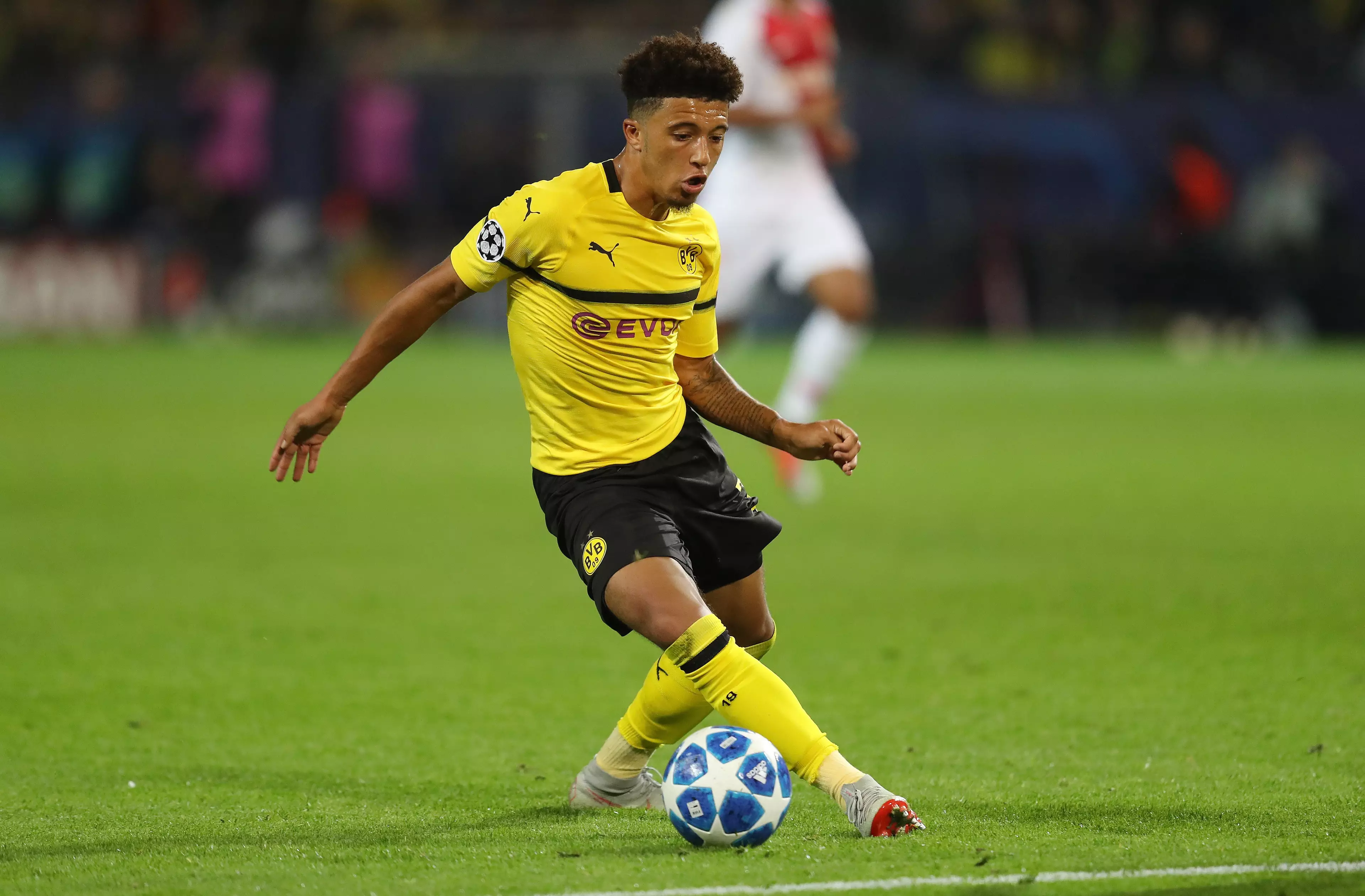 Jadon Sancho has been linked with a big money move this summer. Image: PA Images
