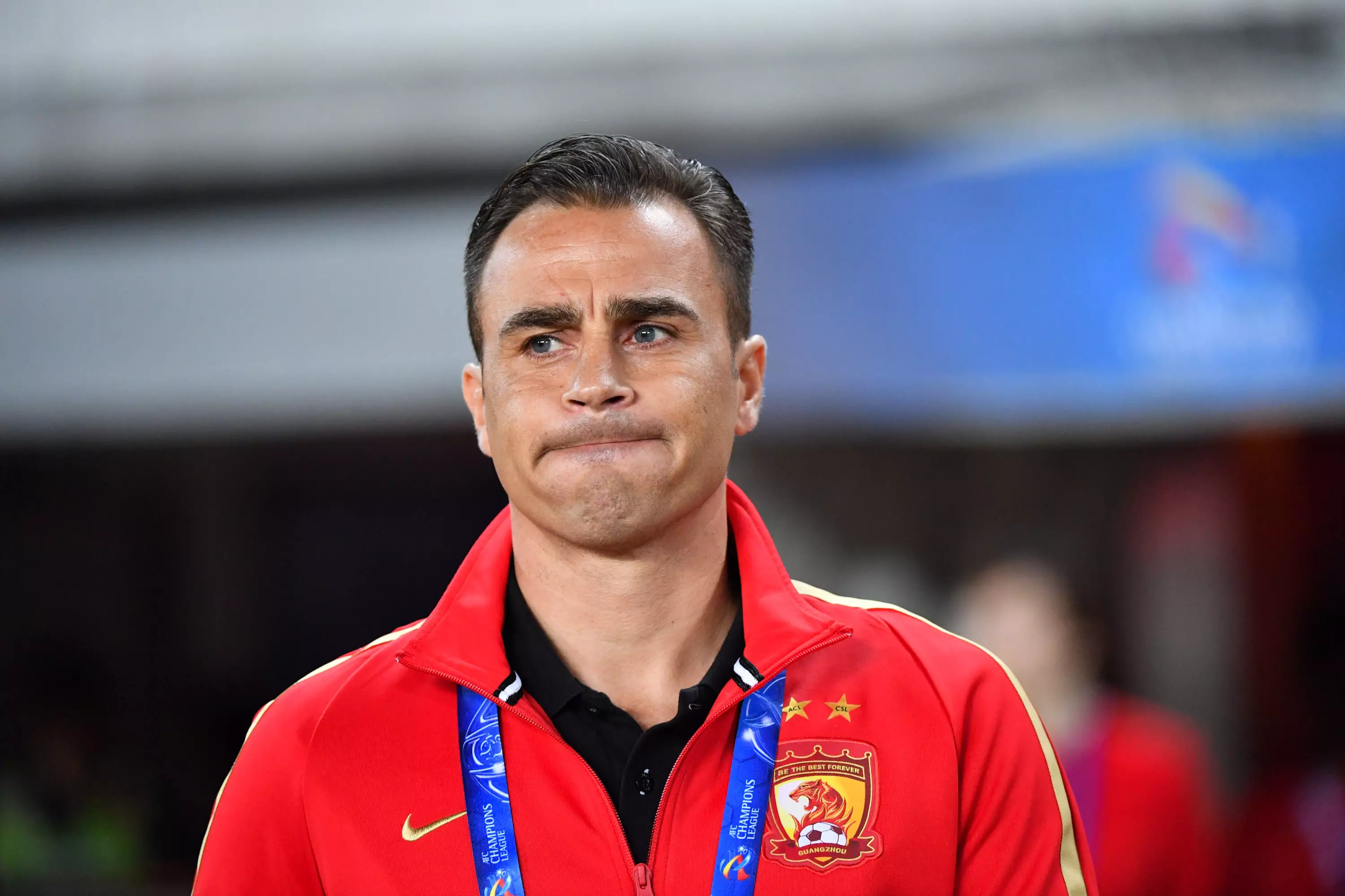 Fabio Cannavaro coaching in China. (Image