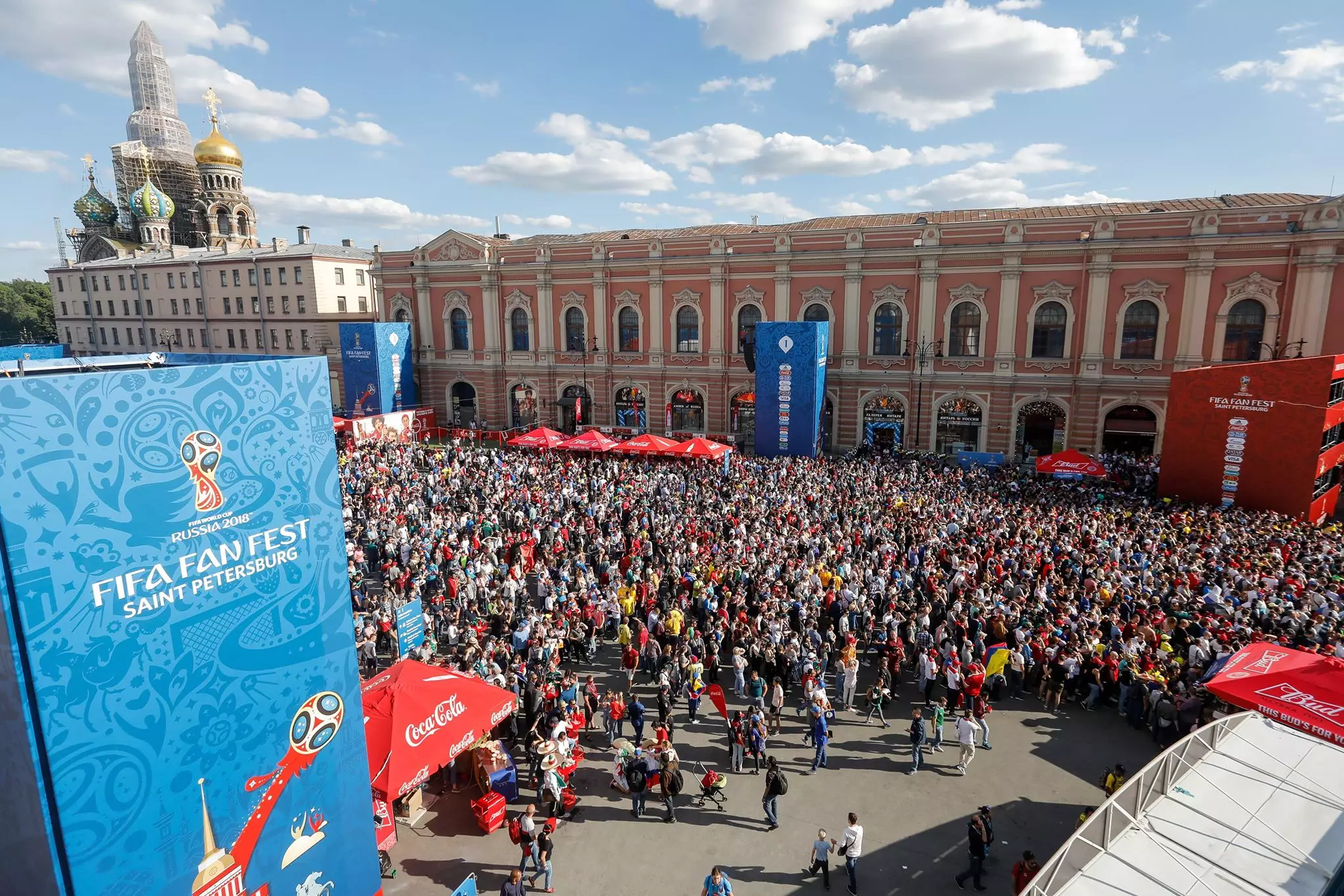 General view of the FIFA fan zone. Image: PA