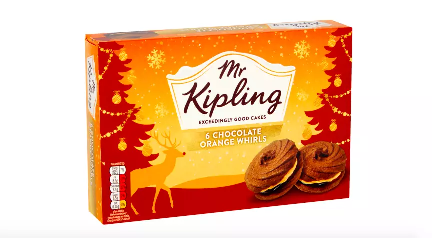 Orange Chocolate Swirls make Mr Kipling's Christmas range. (