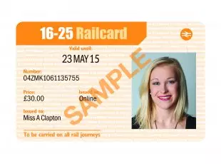Get A 16-25 Railcard For Half Price.