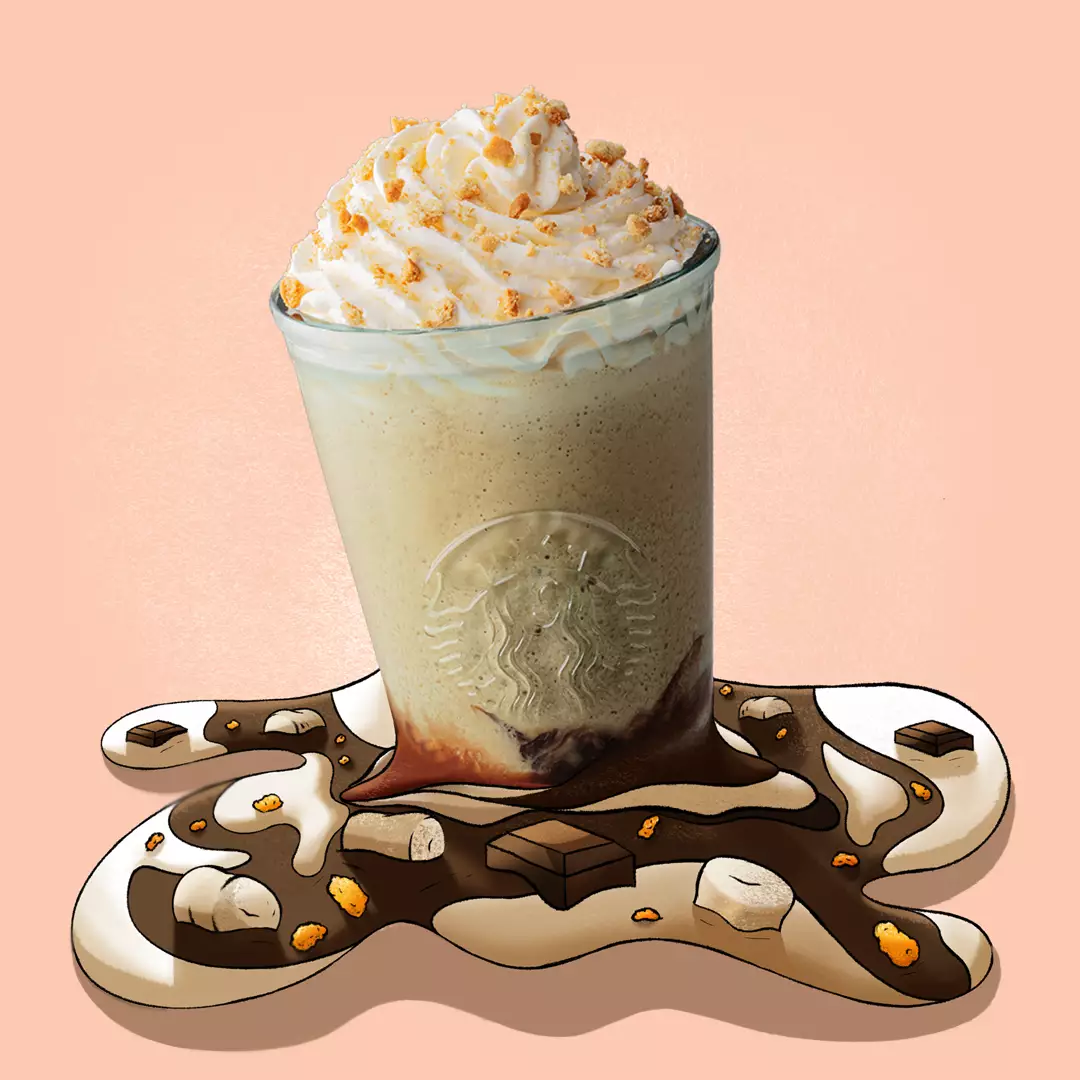 The Chocolate Marshmallow S'mores Frappu will be available for a limited time only (