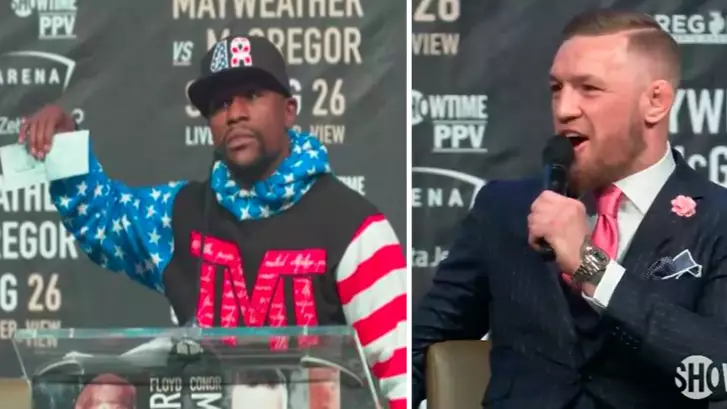 WATCH: Conor McGregor Takes The Piss Out Of Mayweather's Tax Bill