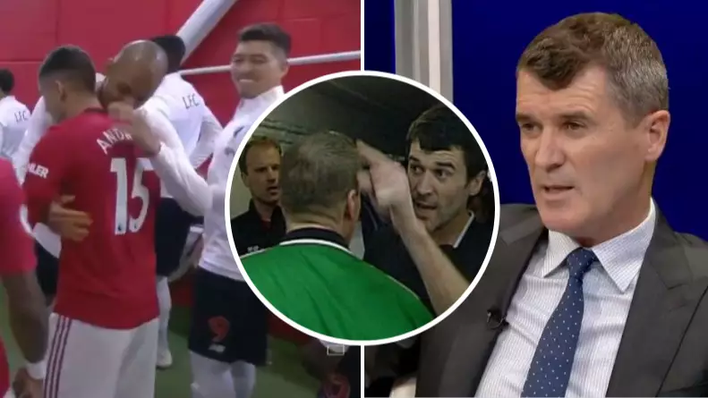 Roy Keane Rips Into Manchester United And Liverpool Players For 'Hugging And Kissing' In Tunnel