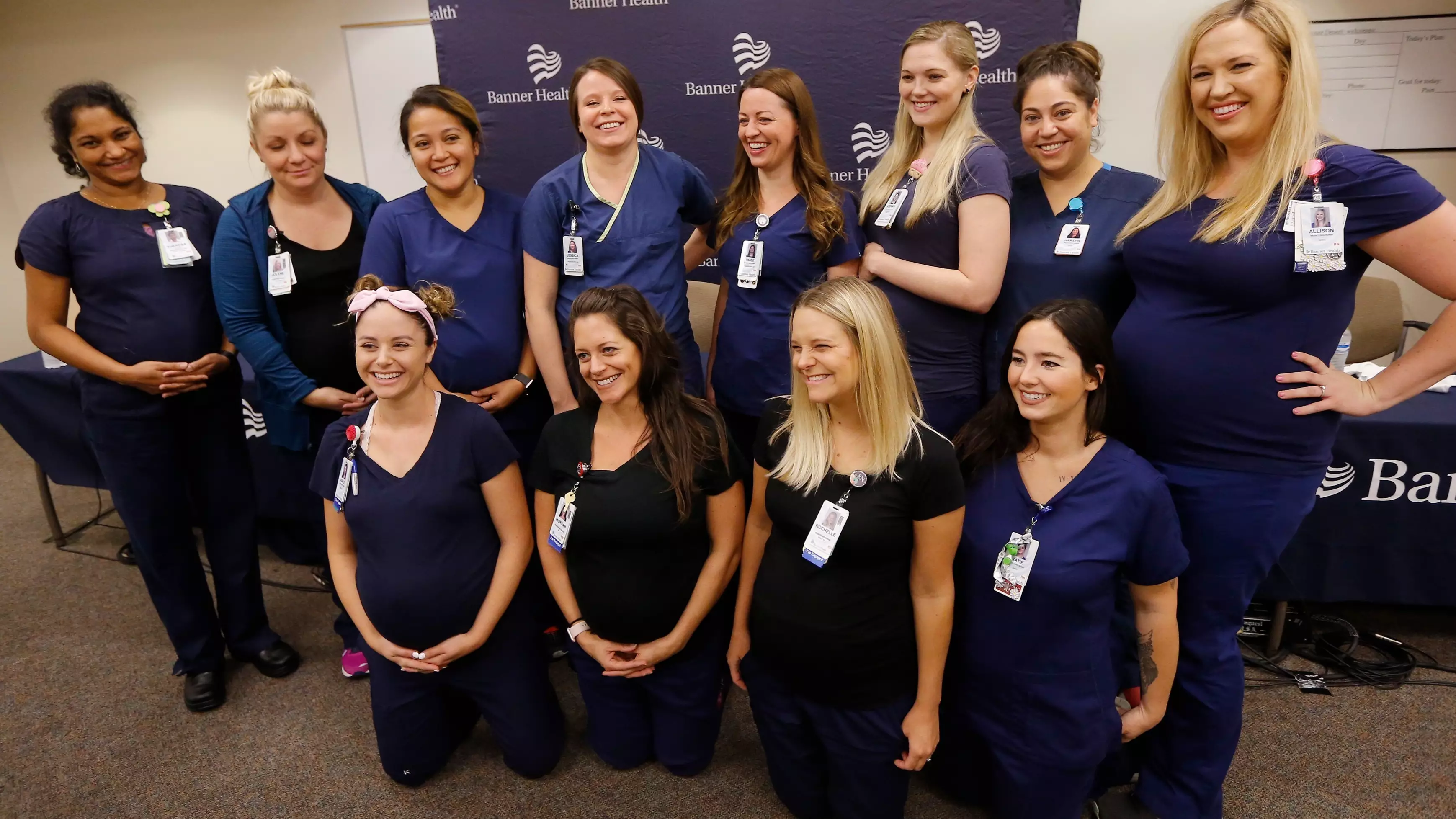 Sixteen Nurses From The Same Hospital Are All Pregnant At Once