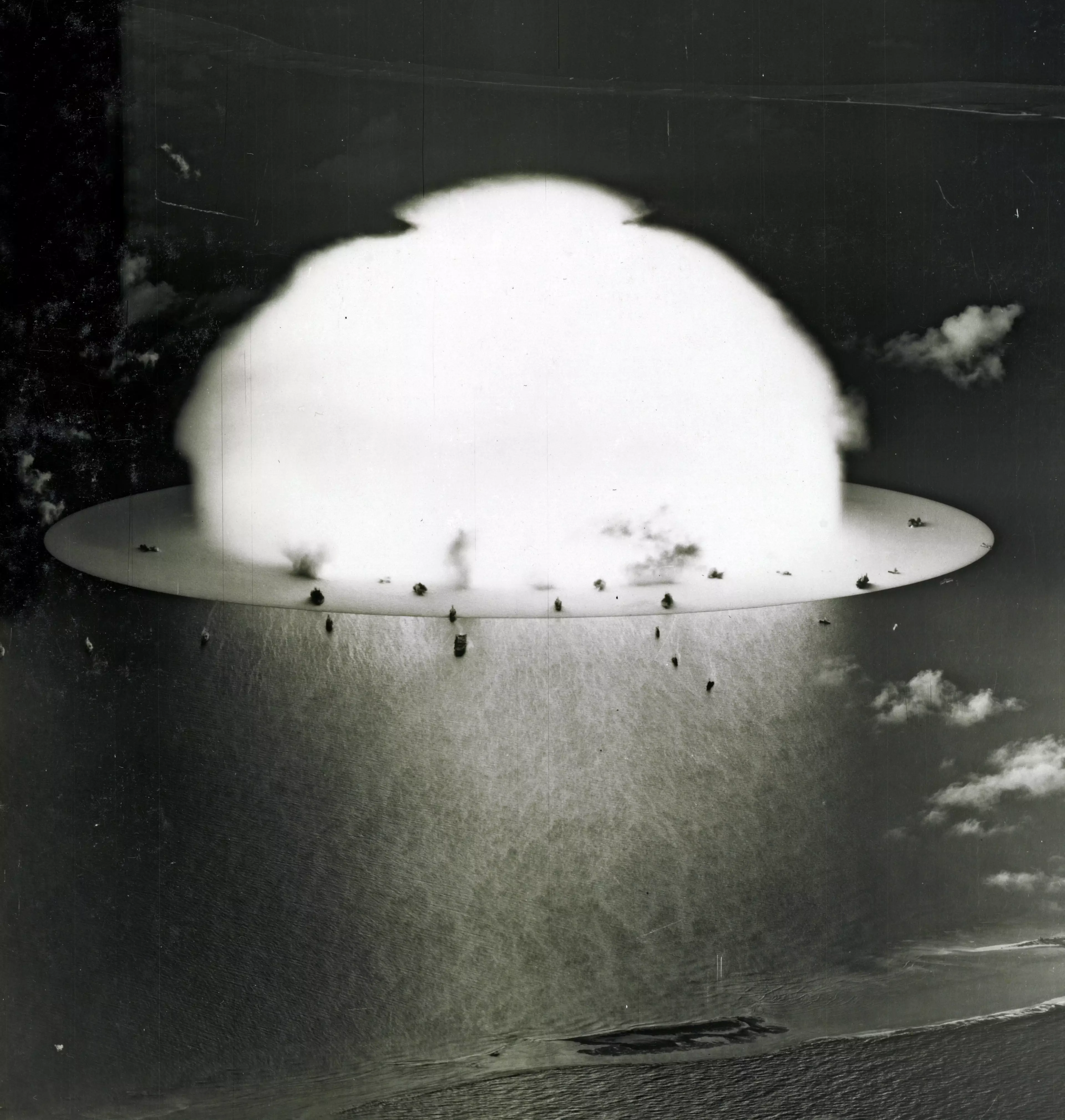 A nuclear test at Bikini Atoll in 1946.