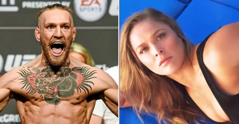 Conor McGregor And Ronda Rousey Come Head-To-Head In Photo Shoot