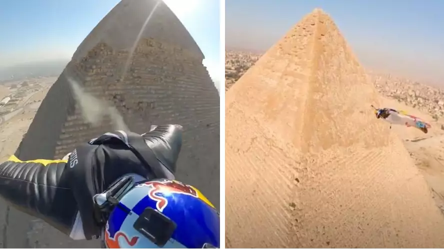 Red Bull Wingsuit Pilot Flies Closest Anyone Has Ever Come To Giza Pyramids