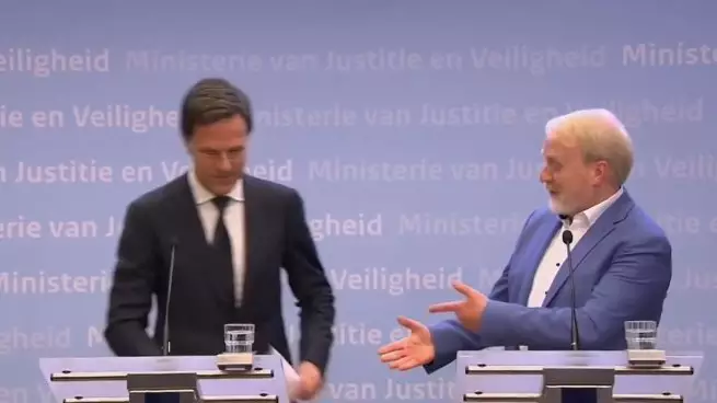 Dutch Prime Minister Tells People Not To Shake Hands Then Shakes Hands