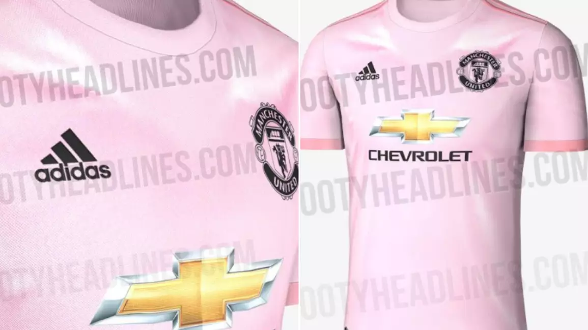 Leaked Pictures Show Manchester United's Away Kit Will Be Pink
