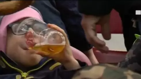 Football Presenters Shocked By 'Kid Drinking Beer' At German Match