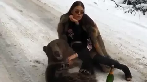 ​'Rich Kid Of London' Angers Social Media By Posing With Bear While Wearing Fur Coat 