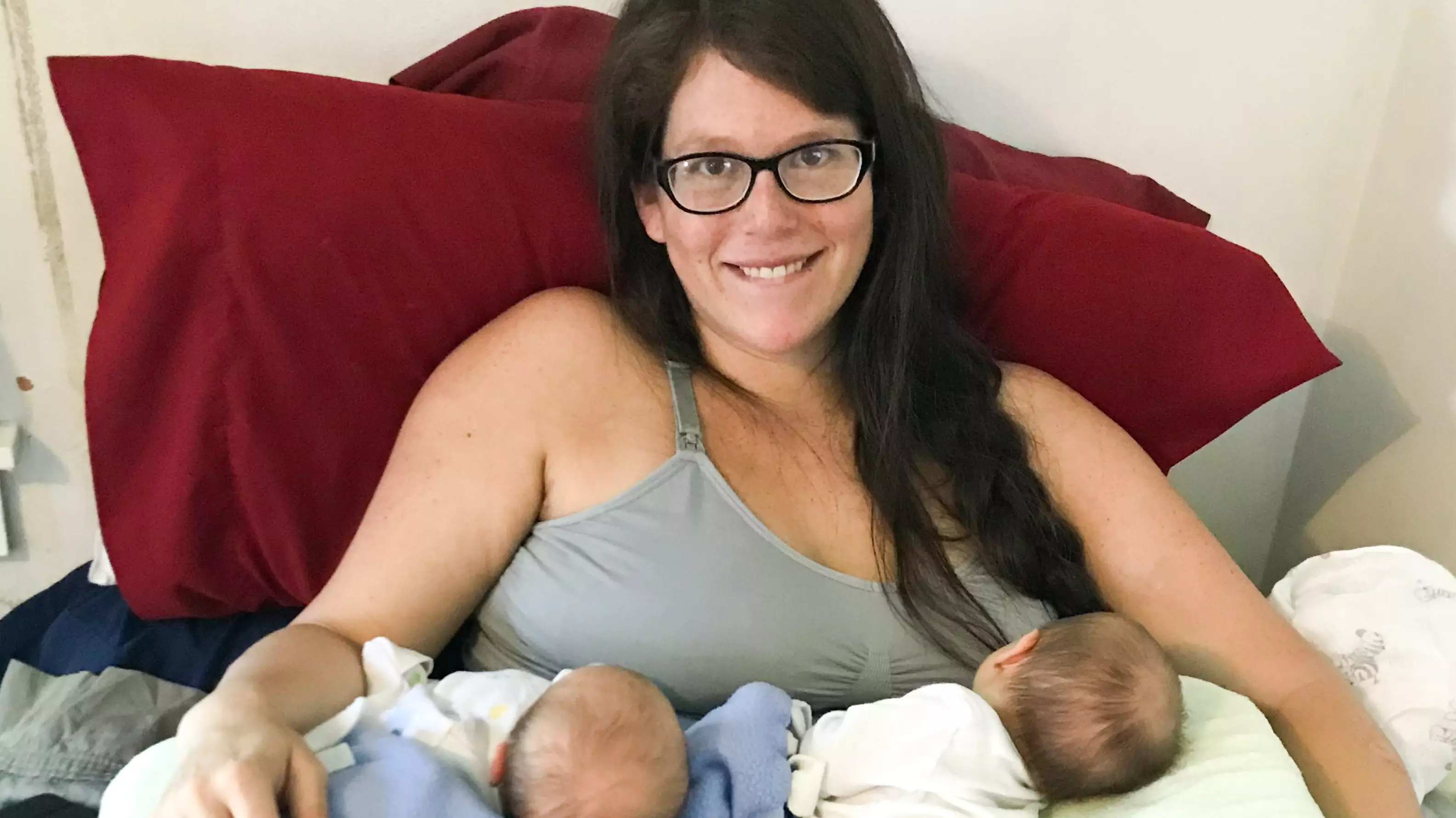 Woman Has Surprise Twin Moments After Giving Birth To Her Daughter
