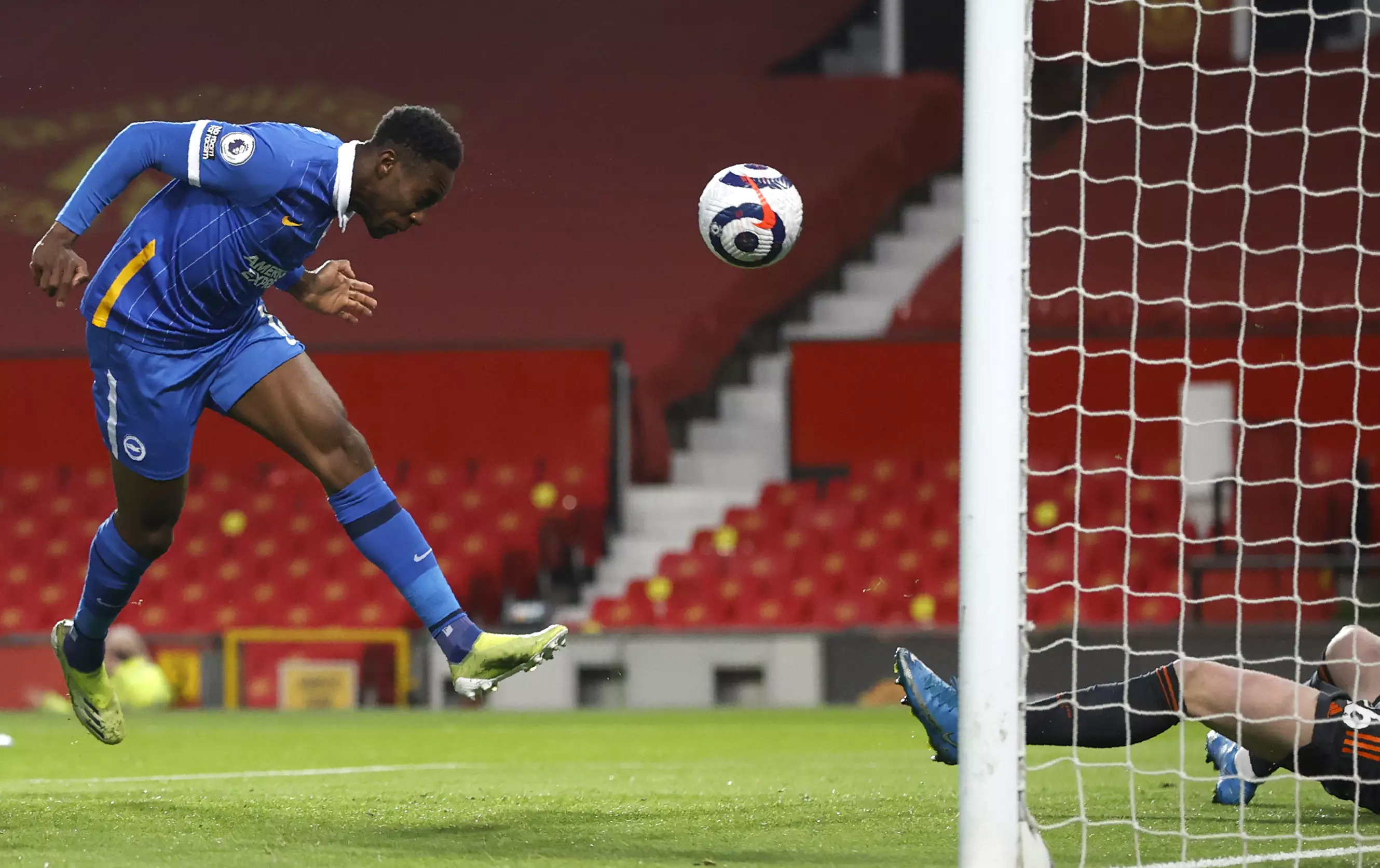 Welbeck scored against United on Sunday evening. Image: PA Images