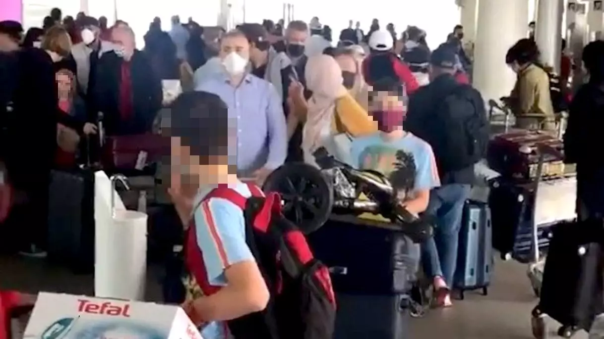 Passengers Rage At Lack Of Social Distancing At Airport