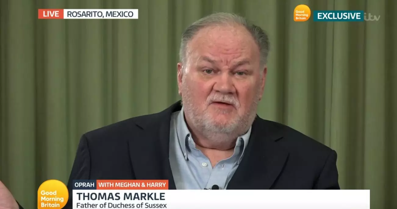 Thomas Markle discussed his daughter Meghan and her marriage to Prince Harry on Tuesday (