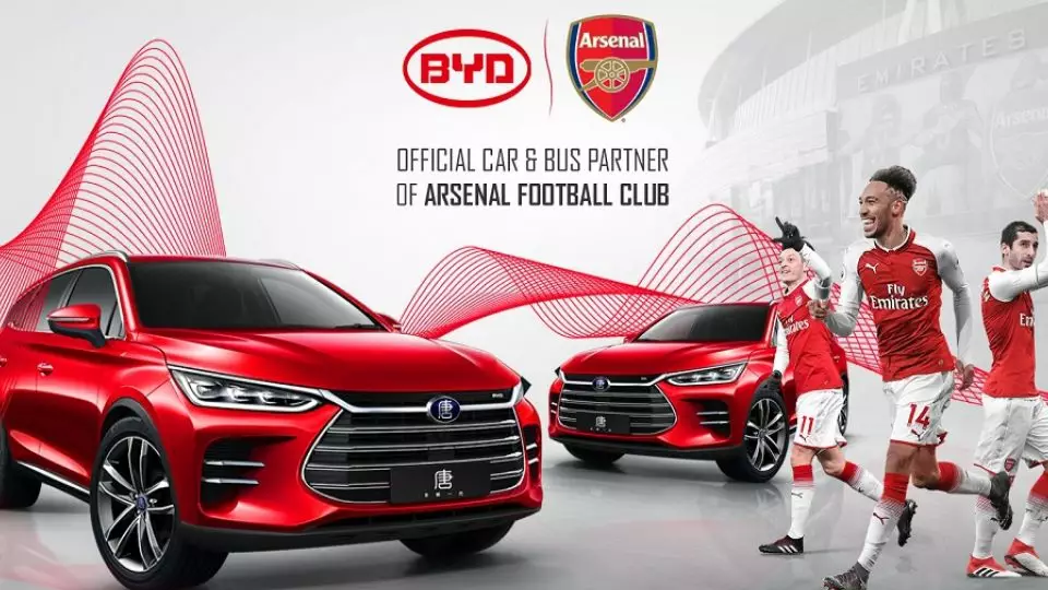 Arsenal Got Fooled By Scam Over Partnership With BYD Auto 