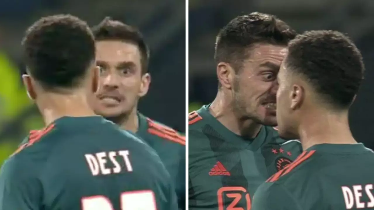 Dusan Tadic Absolutely Loses His Head And Squares Up To Teammate Sergino Dest