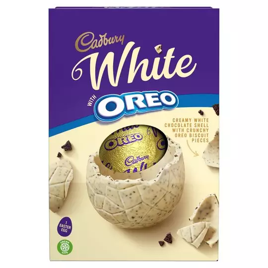 Cadbury's white chocolate Oreo Easter egg (