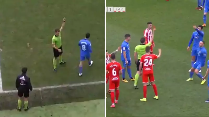 Fuenlabrada Player Sees Red Card Decision Overturned, Before Getting Himself Sent Off